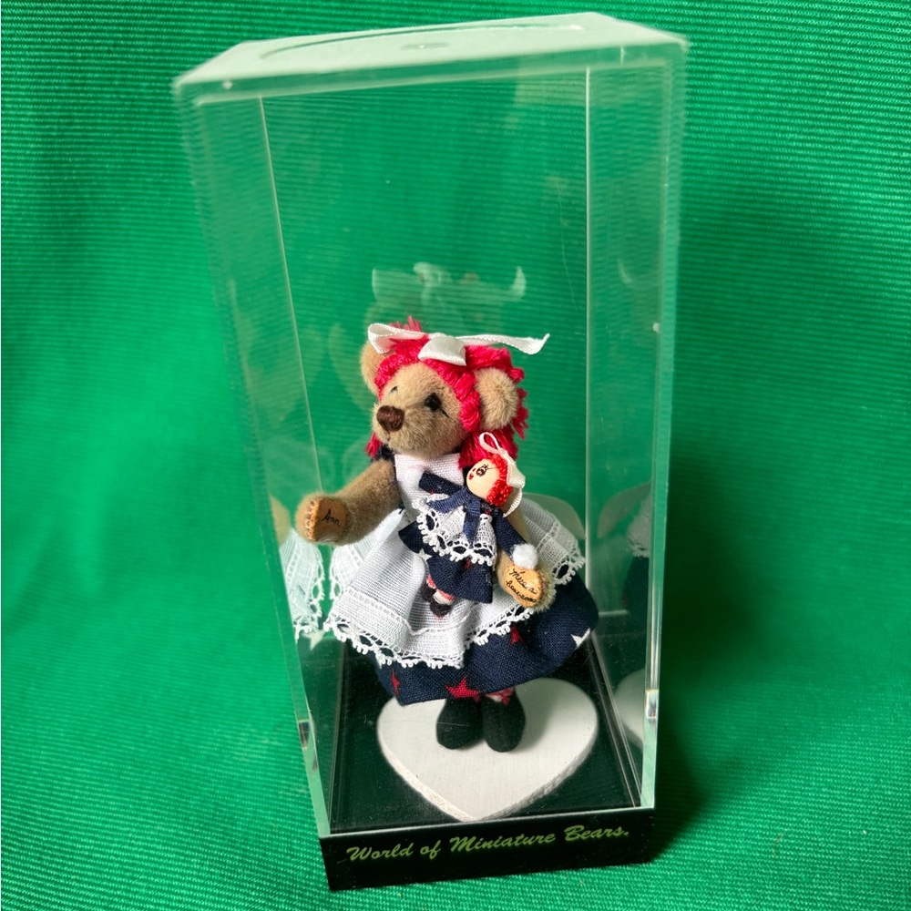 World of miniature Bears ANN  Raggedy 3” Limited Edition plush Tina Richardson